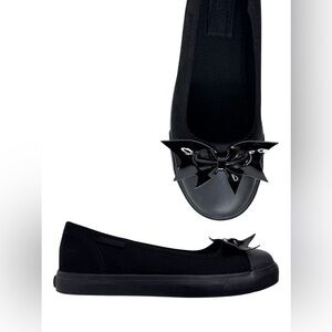 Chic Black Bow Flats for Women